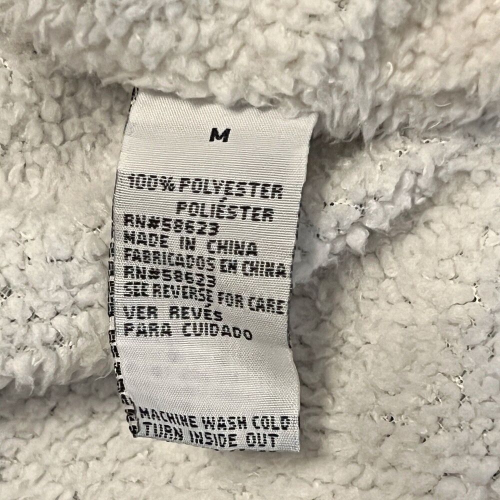 Creazioni Effeci Jacket Hoodie Black White Sherpa Lined Size Medium Winter - Picture 5 of 11